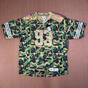 Adidas X Bape A BATHING APE Superbowl Jersey | Green Camo | XL | DW9285